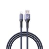 Lenyes LC510 USB-A to Lightning 2.4A Örgü Tasarımlı Hızlı Şarj Özellikli Data ve Şarj Kablosu 1M