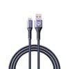Lenyes LC510 USB-A to Lightning 2.4A Örgü Tasarımlı Hızlı Şarj Özellikli Data ve Şarj Kablosu 1M