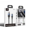 Lenyes LC514 USB-A to Lightning Hızlı Şarj Özellikli Örgülü Data ve Şarj Kablosu 15W 1M