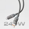 Lenyes LC543 4in1 Hızlı Şarj Özellikli USB-A - Type-C + Type-C to Lightning Data ve Şarj Kablosu 240W 1M