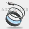 Lenyes LC543 4in1 Hızlı Şarj Özellikli USB-A - Type-C + Type-C to Lightning Data ve Şarj Kablosu 240W 1M