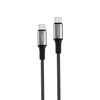Lenyes LC559 Type-C to Type-C PD Örgü Tasarımlı Hızlı Şarj Özellikli Data ve Şarj Kablosu 60W 1M