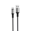 Lenyes LC566 USB-A to Type-C Örgü Tasarımlı Hızlı Şarj Özellikli Data ve Şarj Kablosu 12W 2M