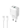 Lenyes LCH91-TC-TC Type-C to Type-C GaN Teknolojili PD ve USB Hızlı Şarj Özellikli Şarj Seti 20W