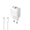 Lenyes LCH91-TC-TC Type-C to Type-C GaN Teknolojili PD ve USB Hızlı Şarj Özellikli Şarj Seti 20W
