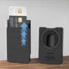 Lenyes LMW103 Sürgü Tasarımlı Magnetik Aramid Fiber Metal Standlı Kartlık