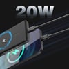 Lenyes PW0008D PD 20W LED Ekranlı Yapay Zeka Destekli Ultra İnce Wireless Powerbank 15W 5000mAh
