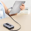 Lenyes PX1002D Dijital LED Göstergeli Teleskopik Type-C ve Lightning Kablolu Powerbank 35W 10.000mAh