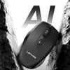 Lenyes WS106 Yapay Zeka Destekli Ergonomik Çift Bluetooth Bağlantılı 2.4G Kablosuz Mouse 500mAh