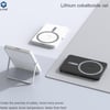 Lito LP-03 5 in 1 15W 5000mAh Yapay Zeka Destekli Yeni Nesil Cobalt Batarya Teknoloji Standlı Taşınabilir Kablosuz Magsafe Powerbank