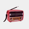 Hoparlörler Mega MG-166BT Nostaljik Mini Radyo Speaker