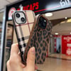 Apple iPhone 14 Pro Burberry Desenli Silikon Kılıf