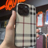 Apple iPhone 14 Pro Burberry Desenli Silikon Kılıf