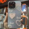Apple iPhone 15 Pro Hologram Taşlı Silikon Kılıf