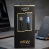 Auris ARS-CB52 45W USB to Lightning Işıklı Hızlı Şarj Kablo