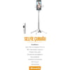Azeada PD-P06 104cm Uzaktan Kumandalı 4 Ayak Tripod Katlanabilir Selfie Çubuğu