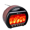 Fepe FP-535 Şömine Efektli Retro Ahşap Görünümlü USB TF Girişli AM/FM/SW1-2 Nostaljik Radyolu Bluetooth Hoparlör
