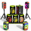 Hopestar Party Box 300 Extra Bass 80W Bluetooth / USB / TF Card / AUX Tripod Destekli RGB Işıklandırmalı Hoparlör