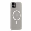 iPhone 11 Mobicaps Mat Şeffaf Hoparlör Izgaralı Sert Kapak