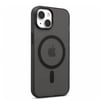 iPhone 13-14  Mobicaps Mat Şeffaf Hoparlör Izgaralı Sert Kapak