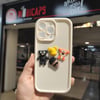 iPhone 14 Pro Max Kabartma Figürlü Neşeli Silikon Kılıf