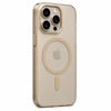 iPhone 15 Pro Mobicaps Mat Şeffaf Hoparlör Izgaralı Sert Kapak