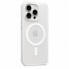 iPhone 15 Pro Mobicaps Mat Şeffaf Hoparlör Izgaralı Sert Kapak
