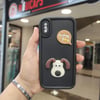 iPhone X-XS Kabartma Figürlü Neşeli Silikon Kılıf