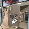 iPhone X-XS Kabartma Figürlü Neşeli Silikon Kılıf