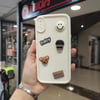 iPhone XS Max Kabartma Figürlü Neşeli Silikon Kılıf