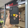 iPhone XS Max Kabartma Figürlü Neşeli Silikon Kılıf
