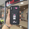 iPhone XS Max Kabartma Figürlü Neşeli Silikon Kılıf