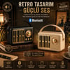 KBroad KTS-2281 Mini Retro Radyo + Bluetoth Hoparlör