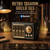 KBroad KTS-2281 Mini Retro Radyo + Bluetoth Hoparlör