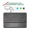 Mobicaps AL-2769 Tablet ve Telefonlar İçin Uyumlu Şarjlı Touchpadli Yuvarlak Tuş Bluetooth Klavye
