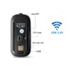 Mobicaps AL2767 1600 DPI Şarj Edilebilir 2.4 GHz RGB Işık Çift Modlu Bluetooth Mouse