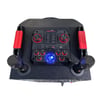 NDR-1526 15 inç 100W USB/TF/FM/TWS Destekli Uzaktan Kumandalı Çift Kablosuz Mikrofonlu Bluetooth Party Box Hoparlör