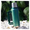 S-link SL-TM13 Yeşil Kumlama Boya 750ML Iç 304 Dış 201 Sert Plastik Kulp Ve Portatif Paslanmaz Çelik Termos Kupa