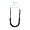 Simex 77 Plus SA-01 Zinco Kumaş Spiralli Lightning AUX Kablosu