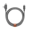 Native Union Belt Serisi Duo Pro Type-C to Type-C - Lightning Şarj Kablosu 240W 2.4M