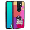 Oppo A9 2020 Kılıf Parlayan Kabartmalı İkonik Figürlü Zore Amas Silikon Kapak