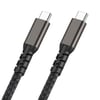 Qgeem 2.Jenerasyon Type-C to Type-C USB3.2 PD Data Kablosu 100W 20Gbps 4K@60Hz 0.2 Metre