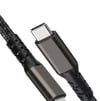 Qgeem 2.Jenerasyon Type-C to Type-C USB3.2 PD Data Kablosu 100W 20Gbps 4K@60Hz 0.5 Metre