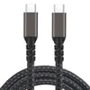 Qgeem 2.Jenerasyon Type-C to Type-C USB3.2 PD Data Kablosu 100W 20Gbps 4K@60Hz 0.5 Metre