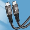 Qgeem QG01 Type-C to Type-C USB4 PD Data Kablosu 240W 40Gbps 8K@60Hz 0.2 Metre