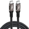 Qgeem QG01 Type-C to Type-C USB4 PD Data Kablosu 240W 40Gbps 8K@60Hz 0.2 Metre