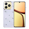 Realme C61 Kılıf Airbag Tasarımlı Simli Şeffaf Zore Kutup Kapak