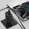 Recci RC103E GaN Teknolojili Hızlı Şarj Başlığı USB-A to Type-C PD 67W Type-C Kablolu Şarj Seti