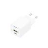Recci RC107E Type-C PD & USB-A GaN Teknolojili Hızlı Şarj Başlığı 30W