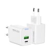 Recci RC108E GaN Teknolojili Hızlı Şarj Başlığı Type-C to Type-C PD 45W Kablolu Şarj Seti